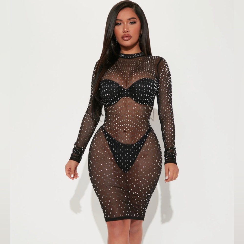 Embellished Mini Dress 🔥